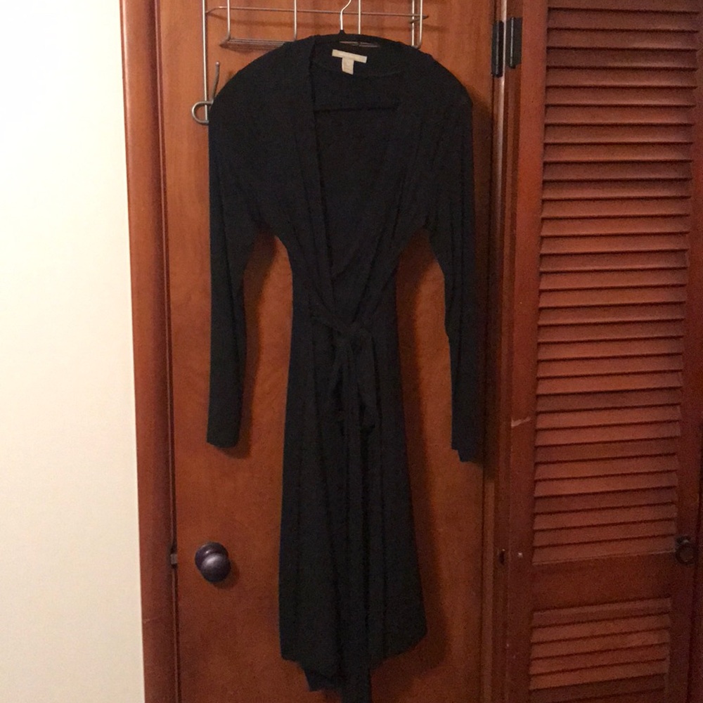 Banana Republic black wrap dress